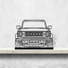 Bronco 2021 Front Silhouette Metal Art Stand