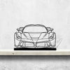 La Front Silhouette Metal Art Stand