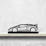 Huracan STO Silhouette Metal Art Stand