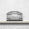 C8 Back Silhouette Metal Art Stand