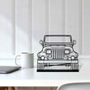 Wrangler Sahara 1988 Front Silhouette Metal Art Stand