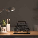Wrangler Offroad Front Silhouette Metal Art Stand